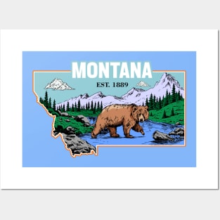 Montana and vintage Posters and Art